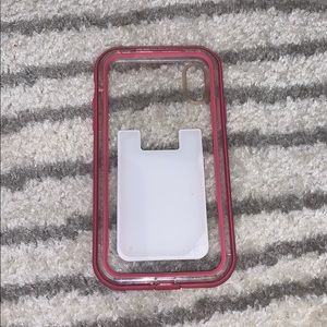 pink lifeproof XR phone case with/wo hone wallet